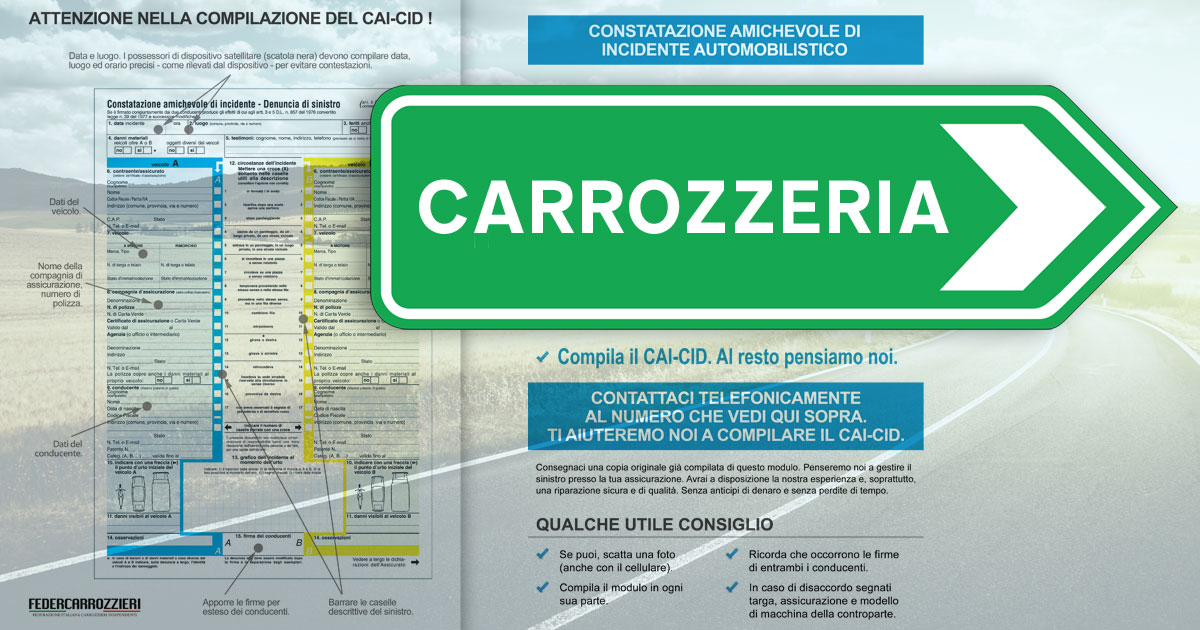 Constatazioen Amichevole d'Incidente (CAI in carrozzeria)