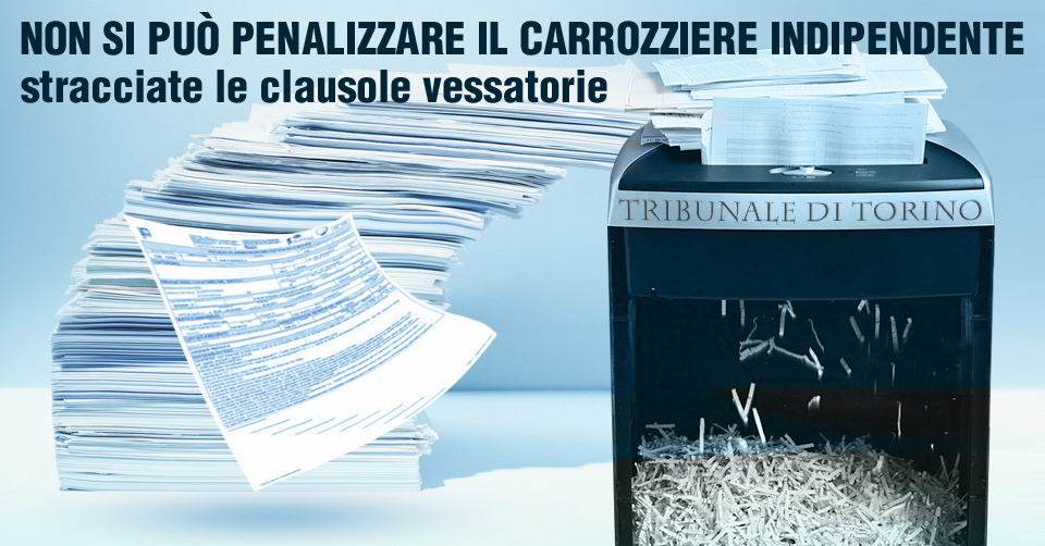 Sentenza contro clausole vessatorie nelle polizze RC Auto